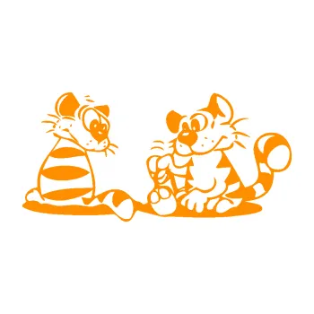 Samolepící dekorace SAMOLEPKA Interiér 010 pravá kočičky (06 - oranžová) NA AUTO, NÁLEPKA, FÓLIE, POLEP, TUNING, VLASTNÍ TEXT, TISK, AUTOSAMOLEPKY.cz, POLEPY, OBRÁZEK, LOGO, SAMOLEPKY