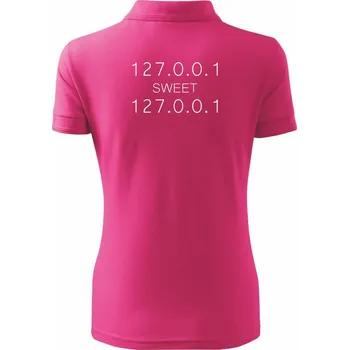 127.0.0.1 sweet - Polokošile dámská Pique Polo - 2XL ( Purpurová )