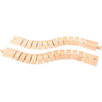 Vláček a vláčkodráha Bigjigs Rail Ohebná kolej 2 kusy