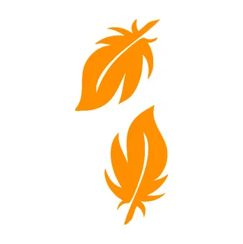 Samolepící dekorace SAMOLEPKA Peříčka 001 pravá (06 - oranžová) NA AUTO, NÁLEPKA, FÓLIE, POLEP, TUNING, VLASTNÍ TEXT, TISK, AUTOSAMOLEPKY.cz, POLEPY, OBRÁZEK, LOGO, SAMOLEPKY