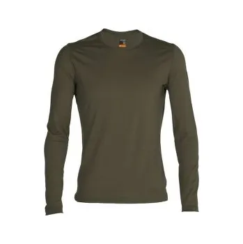Pánské oblečení Icebreaker Oasis LS Crewe Men (104365) LODEN zelená M