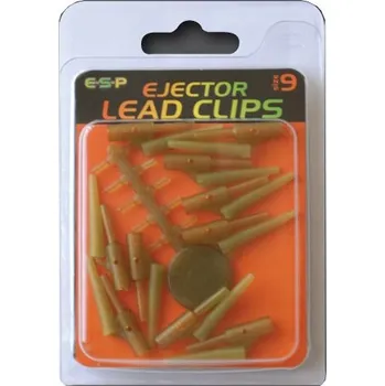 10ks - Závěsky s Převlekem ESP Ejector Lead Clips Velikost 9 Weedy Green
