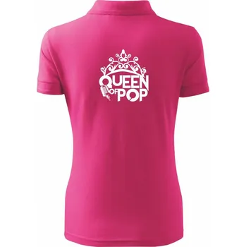 Queen of Pop - Polokošile dámská Pique Polo - XS ( Purpurová )
