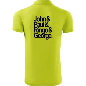 Pánská košile John Paul Ringo George - Polokošile Victory sportovní (dresovina) - M ( Limetková )