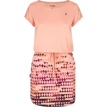 Dámské šaty LOAP Anasata CLW2172J31J Peach Nectar M