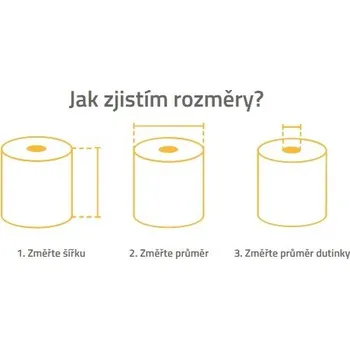 Papír pro tiskárny DOPRODEJ - Kotouček do pokladny - páska pokladní 65/100/18-33 ankrovka