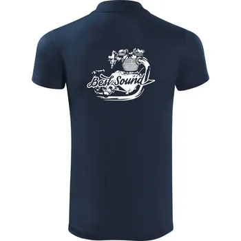 Pánská košile Moto Best Sound - Polokošile Victory sportovní (dresovina) - 2XL ( Námořní modrá (velmi tmavá - téměř černá) )