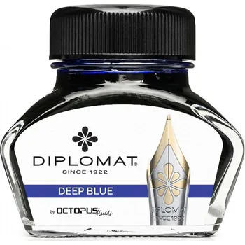 Diplomat Octopus Deep Blue lahvičkový inkoust modrý