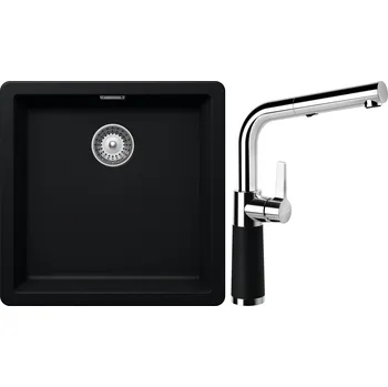 Granitový dřez Set Schock S11-11 (dřez Greenwich N-100 Puro + baterie SC-540.120 Puro)