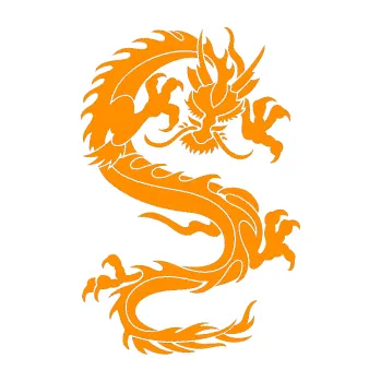 Samolepicí dekorace na vozidlo Dragon 029 pravá (06 - oranžová) SAMOLEPKA NA AUTO, NÁLEPKA, FÓLIE, POLEP, TUNING, VLASTNÍ TEXT, TISK, AUTOSAMOLEPKY.cz, POLEPY, OBRÁZEK, LOGO, 3D STICKERS