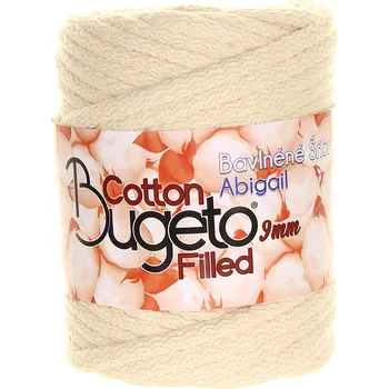 Příze Bugeto Bavlněné šňůry 9 mm krémová 702