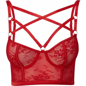 Podprsenka podprsenka dámská KILLSTAR - Deadly Attraction - SCARLET - L