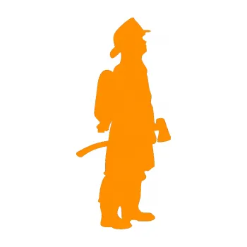 Samolepící dekorace SAMOLEPKA Hasič 002 pravá (06 - oranžová) NA AUTO, NÁLEPKA, FÓLIE, POLEP, TUNING, VLASTNÍ TEXT, TISK, AUTOSAMOLEPKY.cz, POLEPY, OBRÁZEK, LOGO, SAMOLEPKY