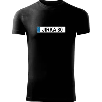 Pánské tričko SPZ Jirka 80 - Viper FIT - Pánské zůžené tričko - XL ( Černá )