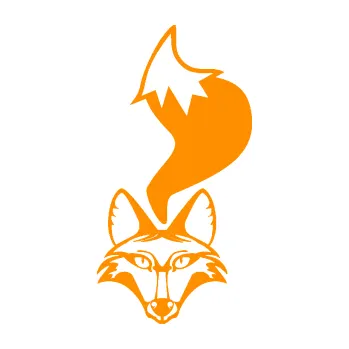 Samolepící dekorace SAMOLEPKA Liška 002 levá (06 - oranžová) NA AUTO, NÁLEPKA, FÓLIE, POLEP, TUNING, VLASTNÍ TEXT, TISK, AUTOSAMOLEPKY.cz, POLEPY, OBRÁZEK, LOGO, SAMOLEPKY