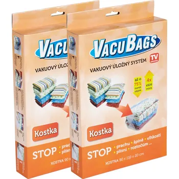 Úložný box HomeLife Vacu bag kostka 2 ks
