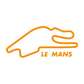 Samolepící dekorace Okruh Le Mans (06 - oranžová) SAMOLEPKA NA AUTO, NÁLEPKA, FÓLIE, POLEP, TUNING, VLASTNÍ TEXT, TISK, AUTOSAMOLEPKY.cz, POLEPY, OBRÁZEK, LOGO, 3D STICKERS