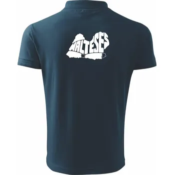 Pánská košile Maltézský psík - Polokošile pánská Pique Polo 203 - 3XL ( Námořní modrá (velmi tmavá - téměř černá) )