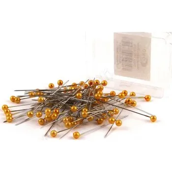 Špendlíky - žlutá hlavička 100ks