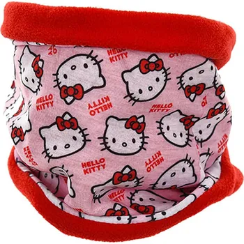 Nákrčník SUN CITY Šála Hello Kitty / nákrčník Hello Kitty zateplený Barva: ČERVENÁ