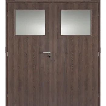 Interiérové dveře Dveře interiérové 1/3 sklo 165 cm CPL laminát Deluxe DTD DOORNITE
