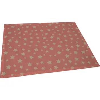 Papírový ubrousek Šatoli.cz Bavlněný ubrousek na svačinu Bílá hvězdička na růžové