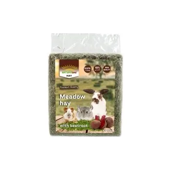 Krmivo pro hlodavce Seno NATURE LAND Meadow Hay s červenou řepou 0,65kg