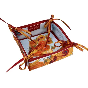 Krabice na pečivo Carmani® Carmani - Košík na pečivo V. van Gogh, Slunečnice - 33,5*33,5 cm