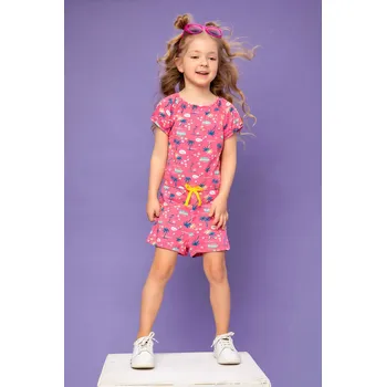 Kojenecký overall Dívčí krátký overal - WINKIKI WKG 01723, růžová Barva: Růžová, Velikost: 98