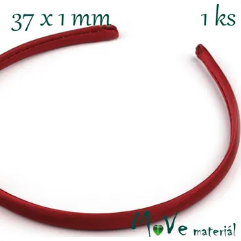 Čelenka jednoduchá potažená vínová 10mm