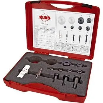 Sada nářadí Ruko 109002 - Sada děrovačů (výsečníků) v kufru, typ 1