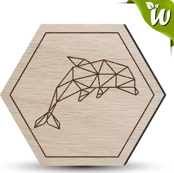 Podtácek Dřevěný podtácek - DELFÍN