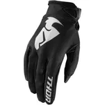 Dětské Mx Rukavice Thor Sector Black, Velikost M