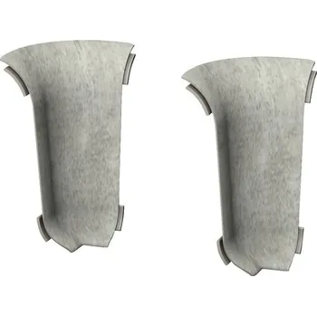 Podlahová lišta Kouty 2 ks ke kanálkové liště šedý kámen