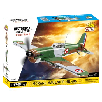Stavebnice COBI Francouzský stíhací letoun Morane-Saulnier MS.406 COBI 5724 - World War II