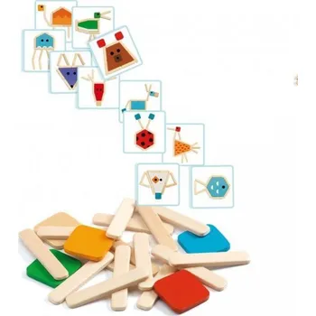 Hračka Djeco Skládání z dřívek + dárek zdarma