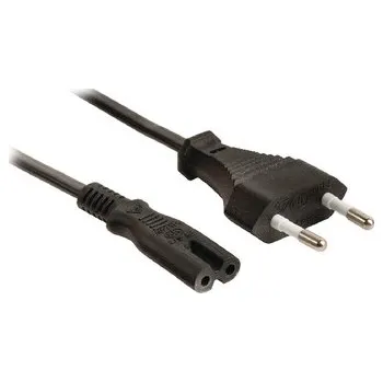 Napájecí kabel Valueline Napájecí kabel s Euro zástrčkou a konektorem IEC-320-C7, délka 2 m, černý (VLEP11040B20)
