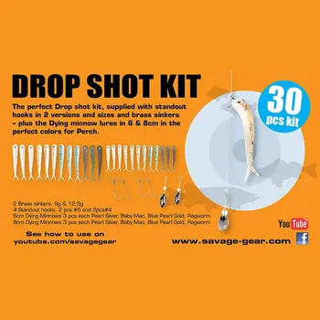 Savage Gear sada gumových nástrah na Drop Shot 32ks