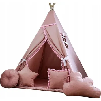 Dětský stan Dětský stan TEEPEE (TÝPÍ) SUPERIOR s doplňky - RŮŽOVÝ