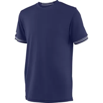 Chlapecké tričko Chlapecké tričko Wilson Team Solid Crew Blue Depths Barva: Modrá, oblečení dětské Wilson: 9-10:MD