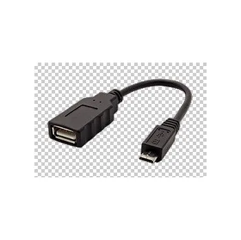 Datový kabel Roline USB 2.0 kabel, USB A(F) - microUSB B(M), OTG, 0,15 m (11.02.8311)