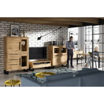 Obývací stěna Obývací sestava Halle - dub wotan