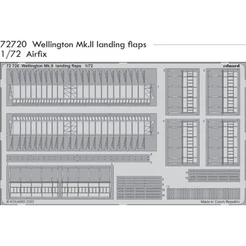 Plastikový model Eduard 1/72 Wellington Mk.II landing flaps (AIRFIX)