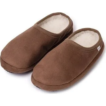 Dámské pantofle Vlnka Semišové papuče s ovčí vlnou velikost obuv dospělí 41-42