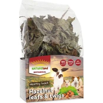 Krmivo pro hlodavce Pochoutka NATURE LAND Botanical větvičky z lísky (50g)