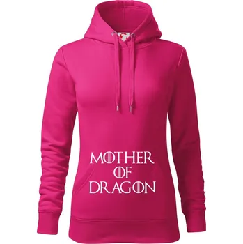 Dámská mikina Mother of Dragon - Mikina dámská Cape s kapucí - XS ( Purpurová )