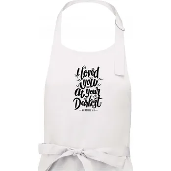 Kuchyňská zástěra I loved you at your darkest - Dámská zástěra na vaření - Univerzální velikost ( Bílá )