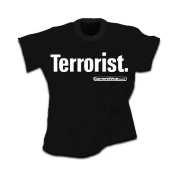 Pánské tričko T-SHIRT - GAMERSWEAR Terrorist (black) CZE Triko s krátkým rukávem L (5058)