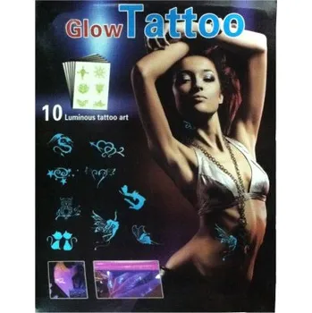 Karnevalový doplněk Svítící tetování