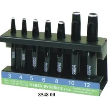 Sada nářadí Narex Bystřice 854800 Sada výsečníků tyčových 7-dílná, pr. 3-12mm z nástrojové u